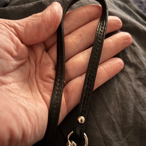 Rare Coach Signature Wristlet w/ Velvet & Metallic 3D Flower Appliqué - Picture 8 of 10